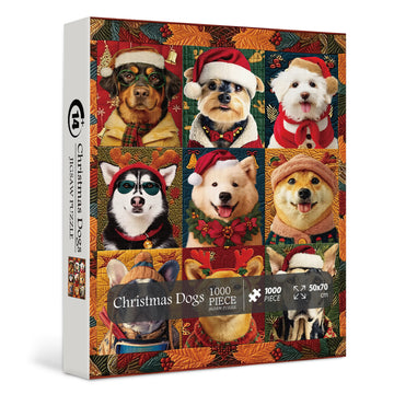 Cani natalizi puzzle puzzle 1000 pezzi